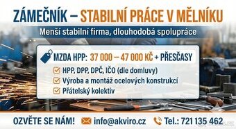 Zámečník – stabilní práce v Mělníku