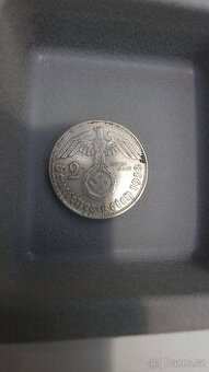 2 Reichsmark 1938 (Paul von Hindenburg)  20 ks