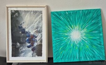 Abstraktní a batický obraz