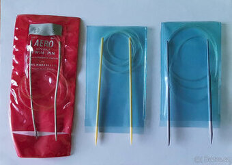 Sada 24 ks kruhových pletacích jehlic (Aero + mix, retro 80.