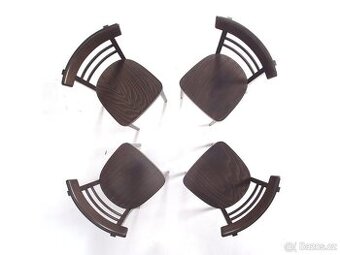 4x jídelní židle TON v zachovalém stavu.