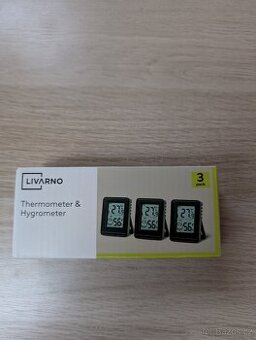 Teploměr a vlhkoměr LIVARNO – 3 ks (nové)