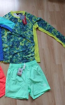 Nové plavkové triko a šortky, plavky s UV faktorem, 140-146