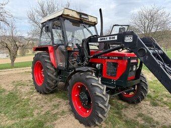 ZETOR 7745 s čelákem QUICKE + lopata