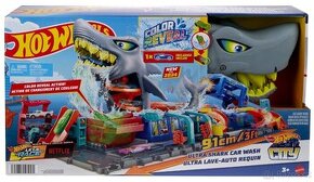 Hot Wheels City Color Reveal automyčka se žralokem a angličá