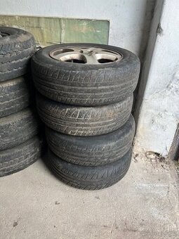 Alu disky originál Škoda s letními pneu