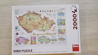 Puzzle mapy České republiky 2000ks