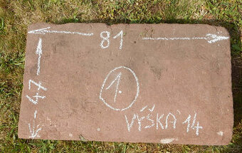 ČERVENÝ PÍSKOVEC - 9ks desek