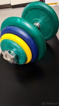 Nakládací činka jednoručka 17kg
