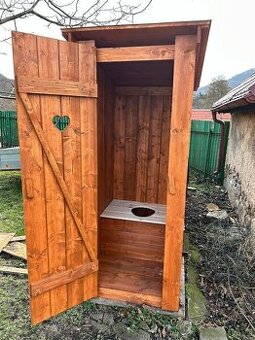 Nová dřevěná kadibudka - palubky 20mm - dovoz ČR