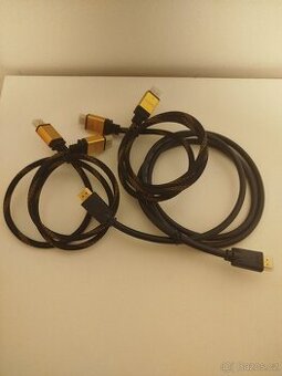 HDMI 4k kabely pozlacené