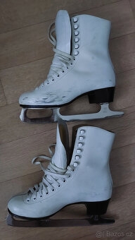 Dámské kožené zimní brusle 42 , 27 cm