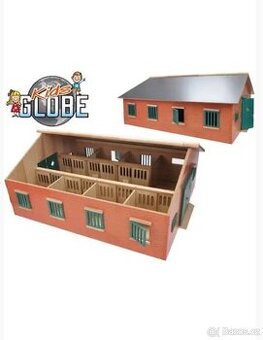 Dřevěná stáj pro koně