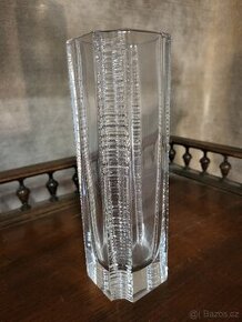 Skleněná váza Václav Hanus 60.léta
