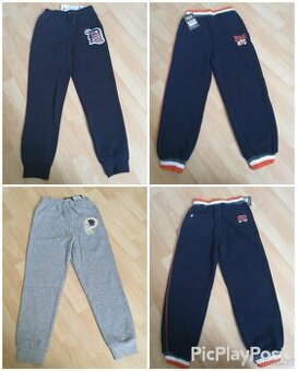 Tepláky & gatě šedé Majestic a Everlast vel. 140/146