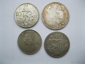 Československé stříbrné pamětní mince 4 ks - 1