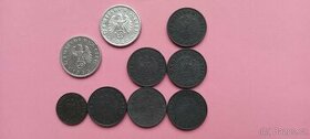 mince Třetí říše  top zachovalost - cena za vše