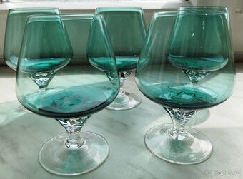 5 x sklenice napoleonky vintage