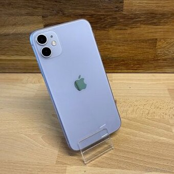 iPhone 11 128GB, fialový, 100% baterie (12 měsíců záruka)