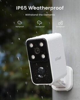 VNITŘNÍ VENKOVNÍ WIFI KAMERA IEGEEK BATERIOVÁ OTOČNÁ 180°