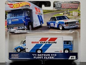 Hot Wheels team transport '71 Datsun 510 + Fleet Flyer