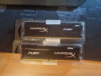 RAM Kingston Hyperx Fury 2x16GB, DDR4, 3200Mhz, CL16