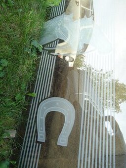 Skleněná výplň do dveří - motiv koně