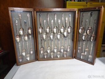 Sada lžic. Vyobrazený Americké prezidenty