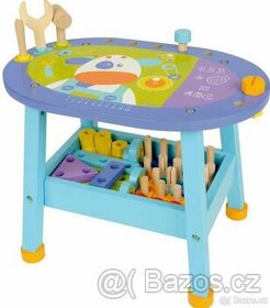 Boikido interaktivní stolek Malý konstruktér - dřevěný