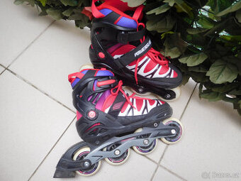 Dívčí kolečkové brusle 35-38, chlapecké kolo 16