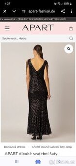 Nové, luxusní dlouhé společenské šaty Apart vel.40