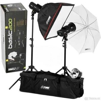 Fomei Basic 200 / 3x zábleskové světlo + příslušenství