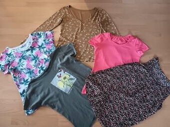 komplet za 50 Kč - 5x dámské tričko vel. M