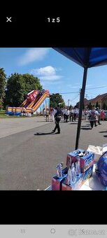 Nafukovaci atrakce, hrad,skluzavka