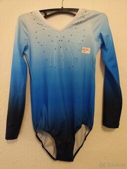 2) taneční dres modro-modrý s flitry