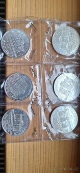 6x 1Oz stříbrná mince Wiener Philharmoniker 2010