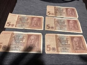 staré německé bankovky