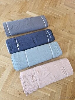 Čtyři role bavlněného Mousseline luxusního materiálu - 1
