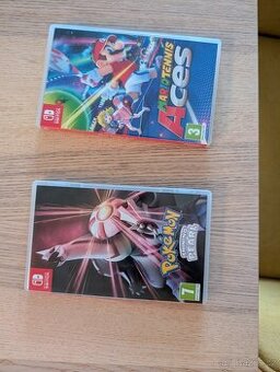 Switch Mário Tennis Aces + Pokemon Shining Pearl