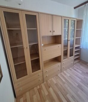 Stylová prosklená nábytková stěna
