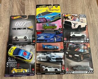 Hot wheels RR Toyota, Mazda, Nissan, Subaru