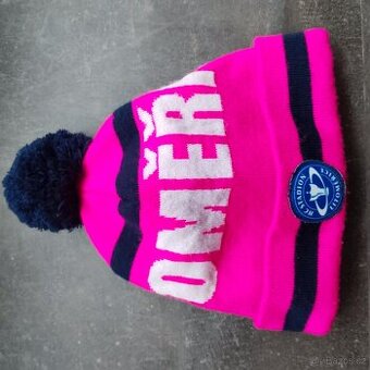 Zimní čepice kulich HC Stadion Litoměřice růžová