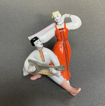 Porcelánová soška Ruský tanec 16.5 cm, Polonne USSR