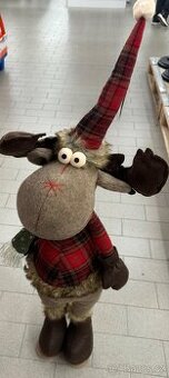 Velký vánoční sob dekorace 100 cm nový