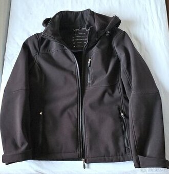 Softshellová značková bunda, uvnitř fleece, vel. 40