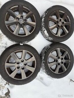 Alu disky 5x112 R16 s pneu 205/55 zimní