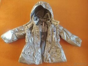 Dětská dívčí delší stříbrná bunda Mexx vel 80