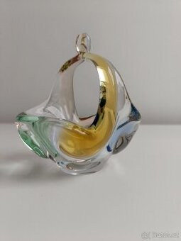 František Zemek. Košík Rhapsody - sklo Mstišov