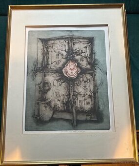 Obraz B. Waagenová Domy - Dům č.6 Růže