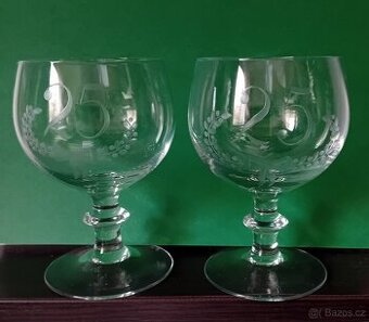 výroční skleničky 25
